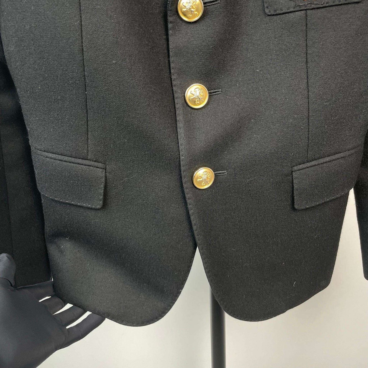 Saint Laurent Black Wool/Silk Blazer