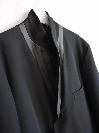 Yohji Yamamoto Leather Patch Jacket