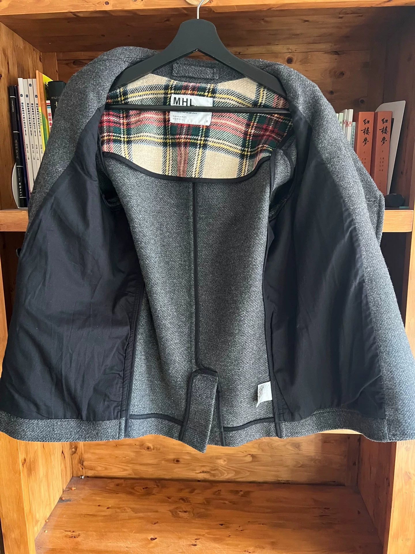 gray wool coat by margaret howell