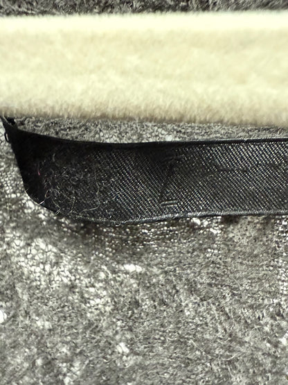 stylish gray wool cape with drawstring