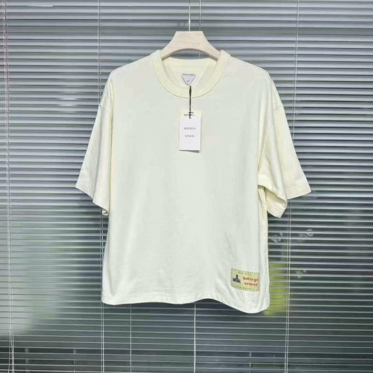bottega veneta embroidered logo short sleeve shirt