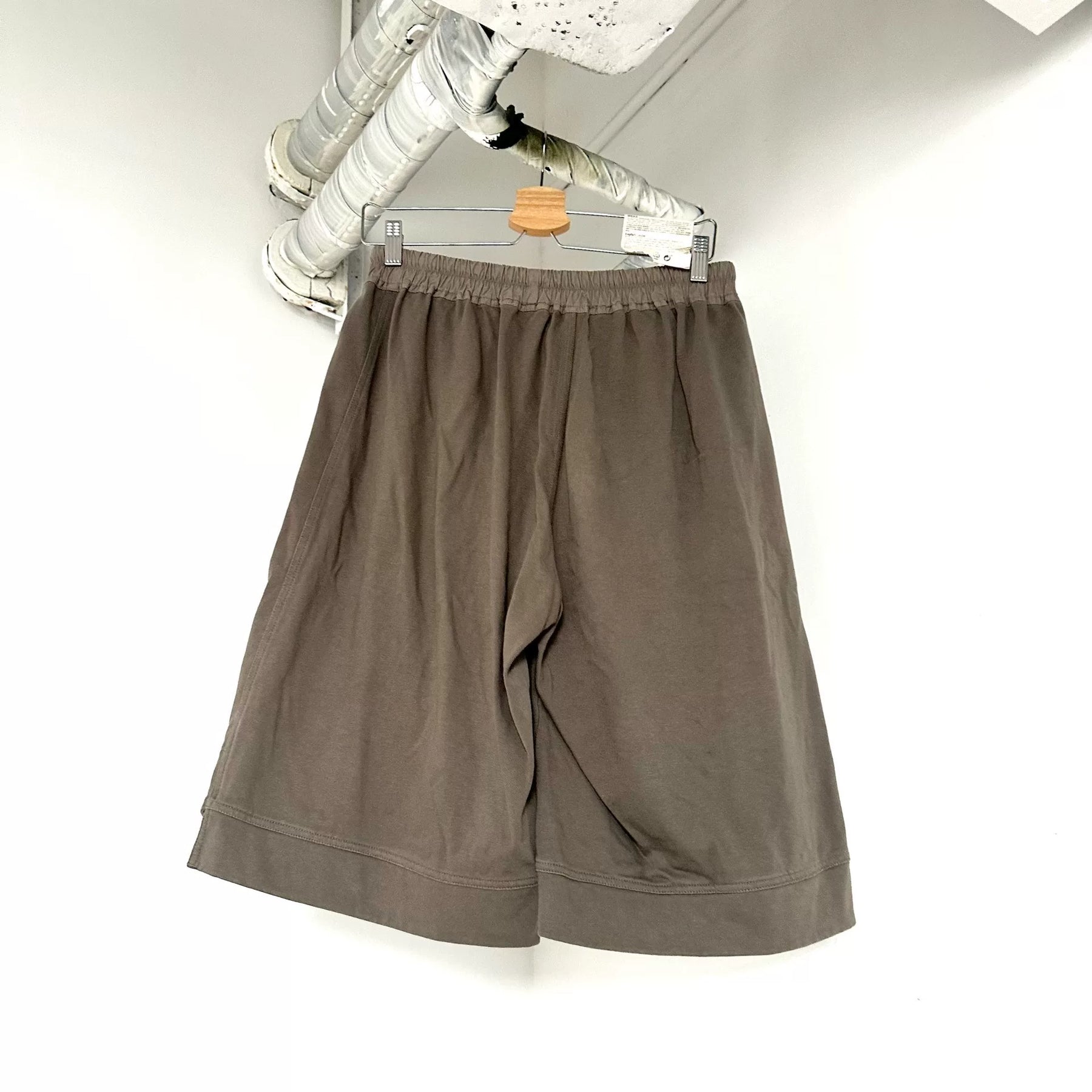 Rick Owens Gray Drop-Crotch Shorts