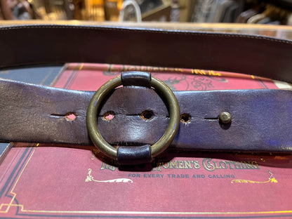 vintage rrl leather belt by ralph lauren