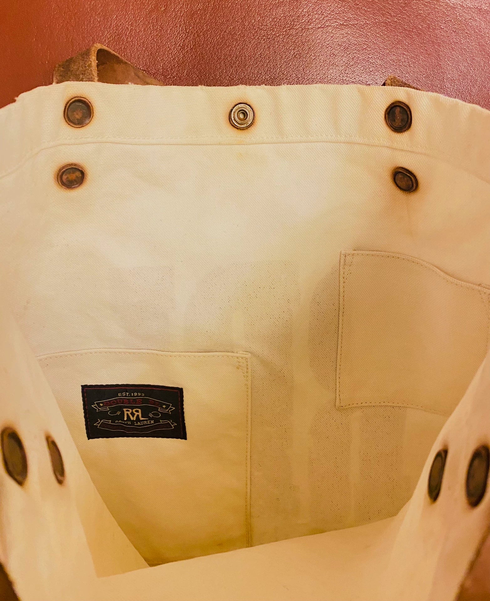 RRL Early Classic Logo Double RL Tote