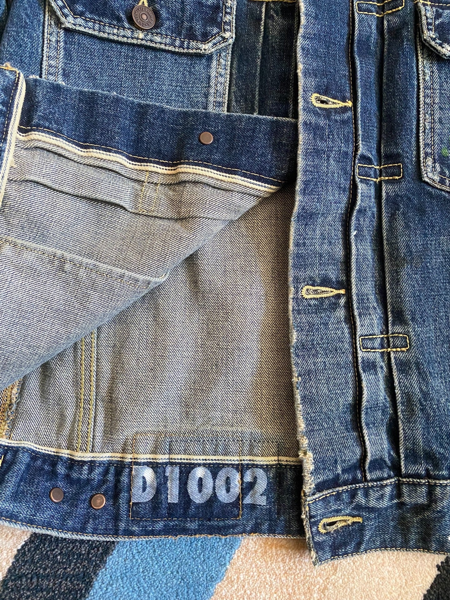 Visvim101 Denim Jacket with Paint Splatters