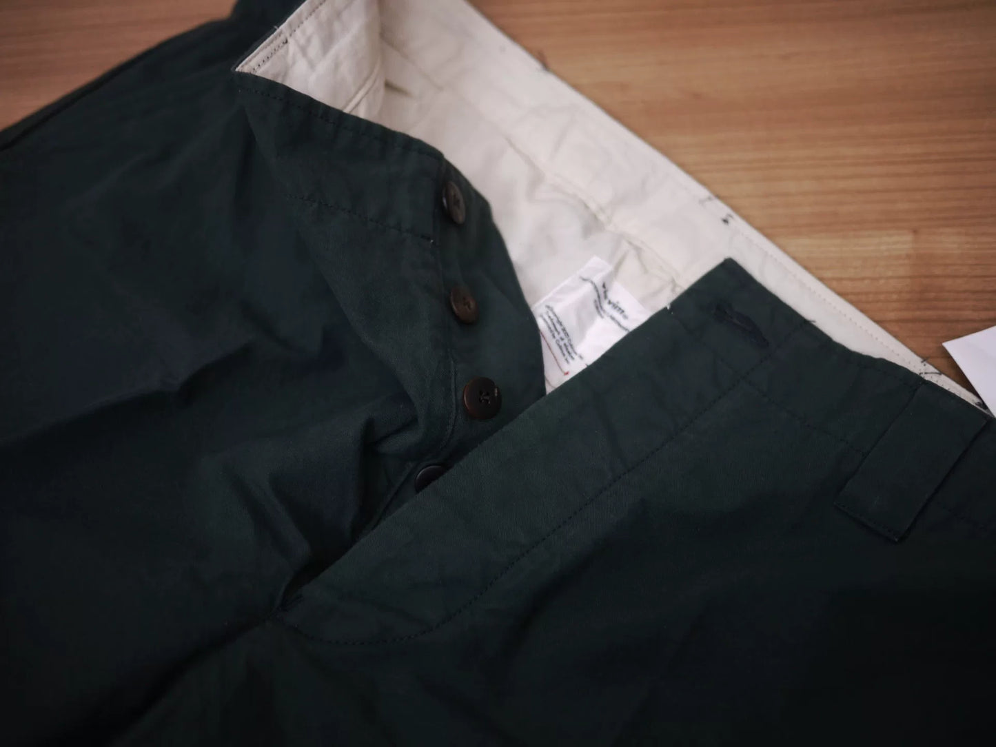 visvim field chino pants size 5 green