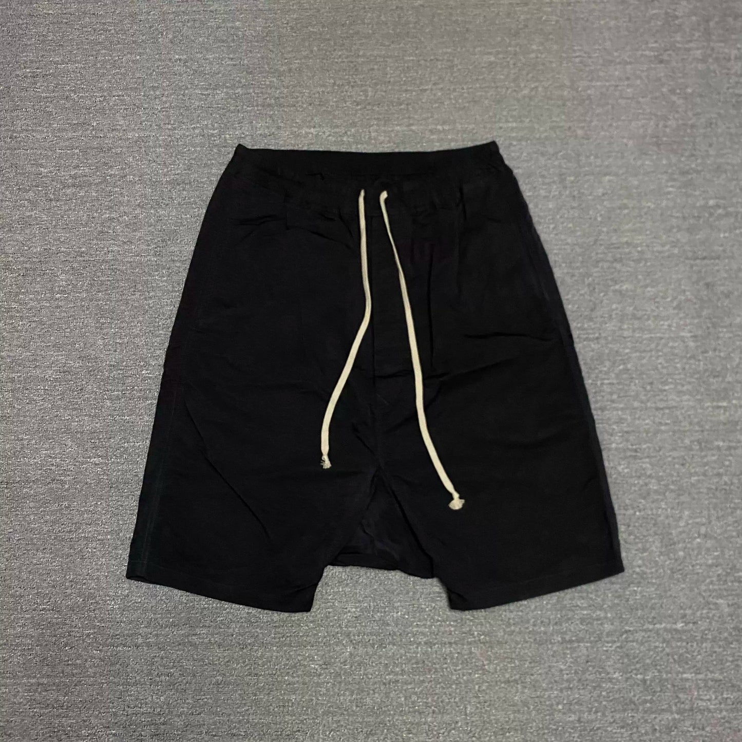 RICK OWENS Loose Drop-Crotch Shorts