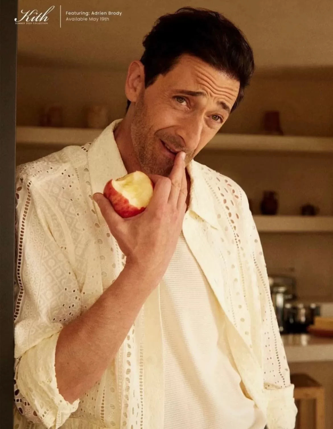 Kith Cotton Eyelet Collared Overshirt