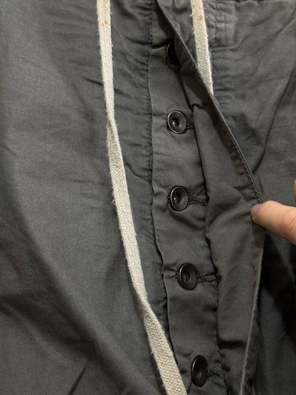 Rick Owens Gray Cargo Drop-Crotch Pants