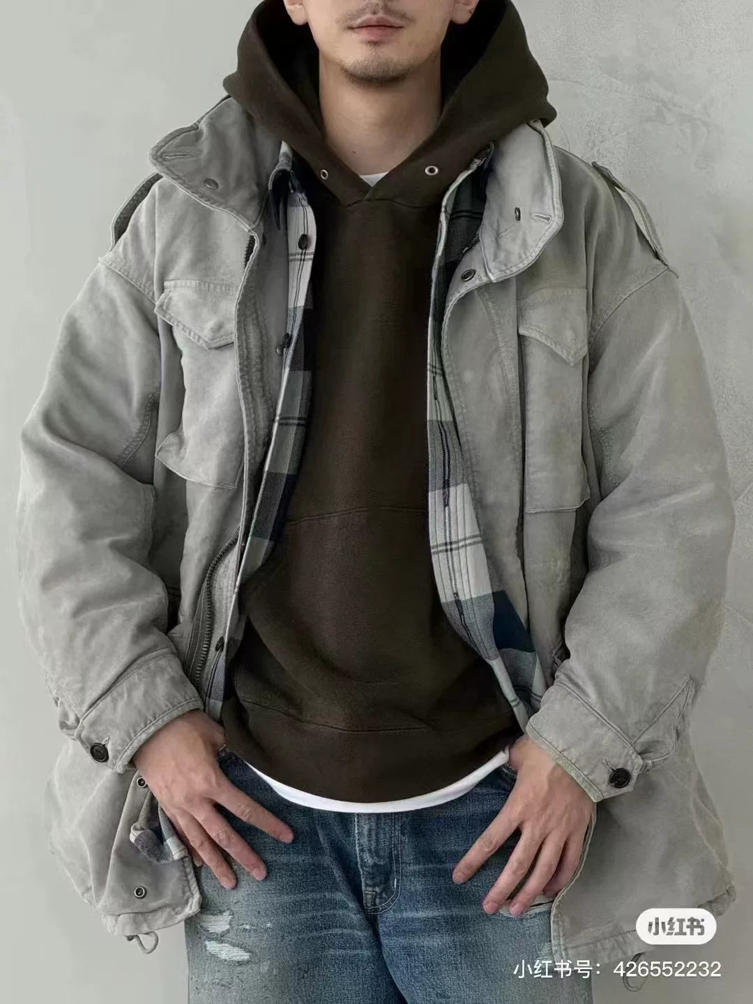 visvim bickle g.cords utility jacket grey