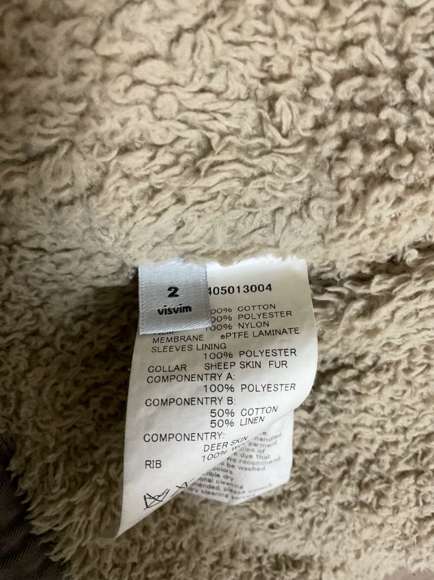 Visvim Deckhand Gray Fur Collar Jacket
