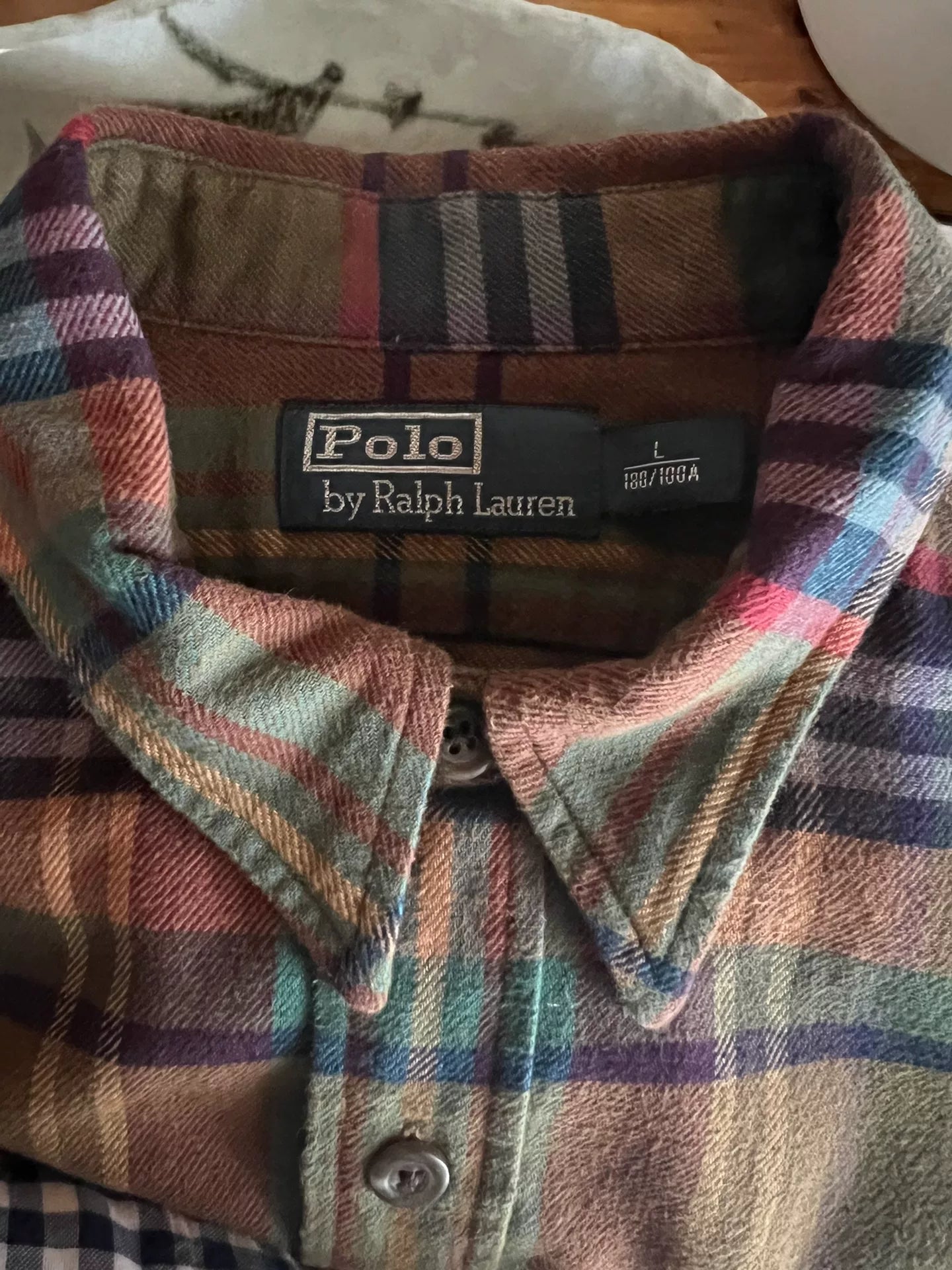 Ralph Lauren Plaid Shirt with Elbow Patches