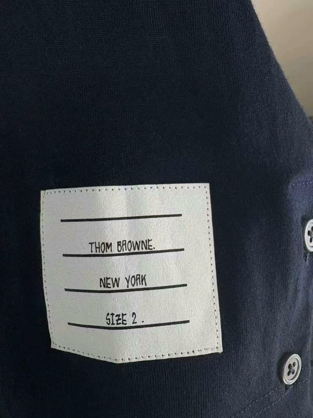 thom browne long sleeve striped t-shirt