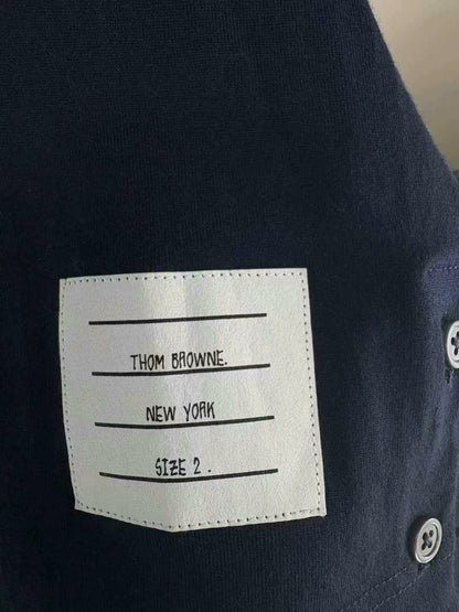 thom browne long sleeve striped t-shirt