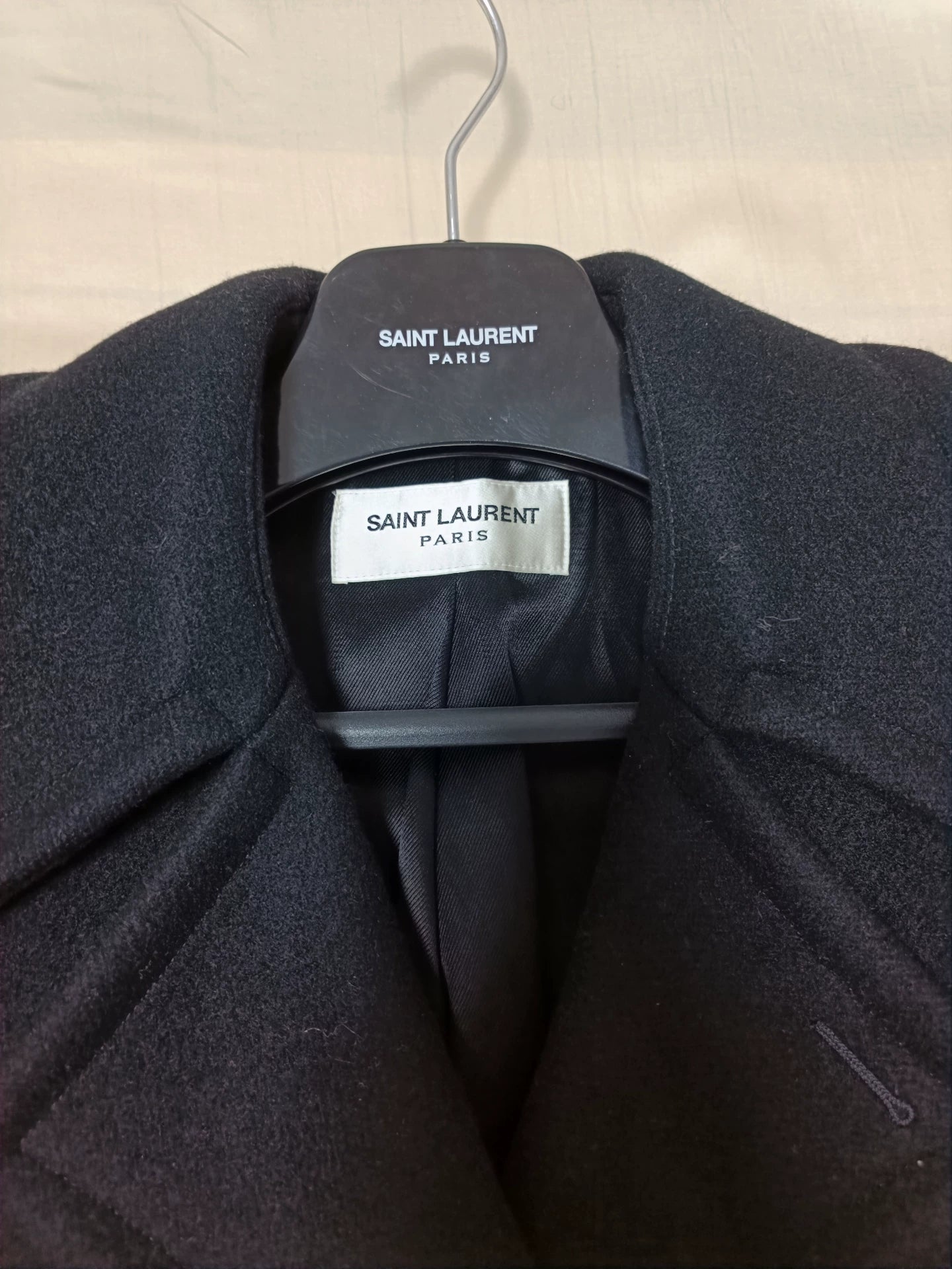 Saint Laurent Hedi Era Double-Breasted Coat