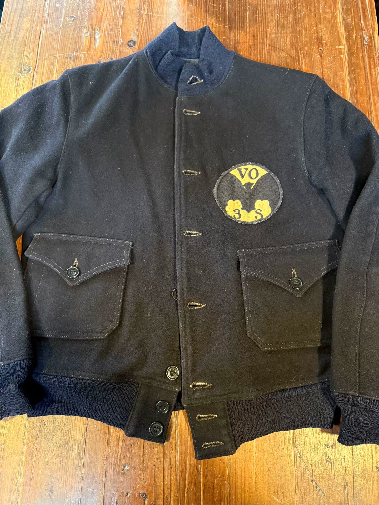 Freewheelers Bat Squadron A1 Wool Jacket