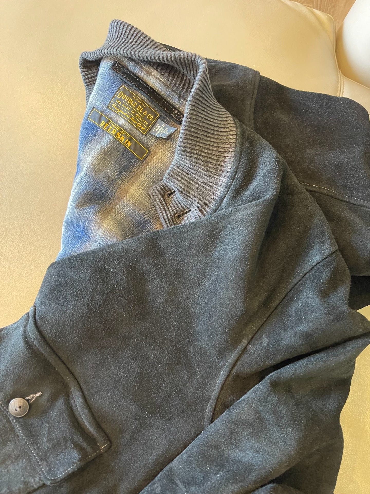 RRL Ralph Lauren Suede Pilot Jacket
