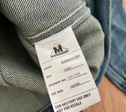 marksman's denim jacket size large