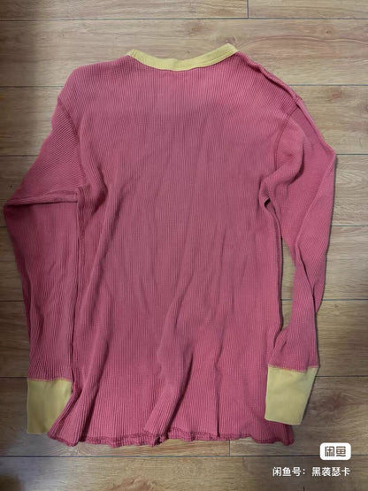 Rare Pink Bootleggers Waffle Top
