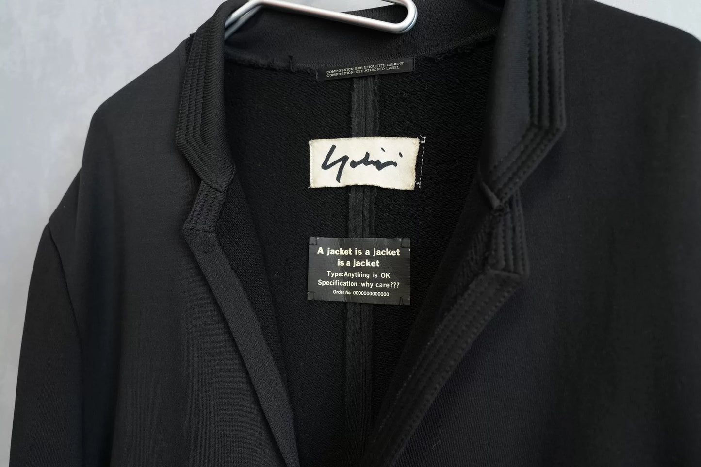 Yohji Yamamoto Double-Sided Belt Jacket