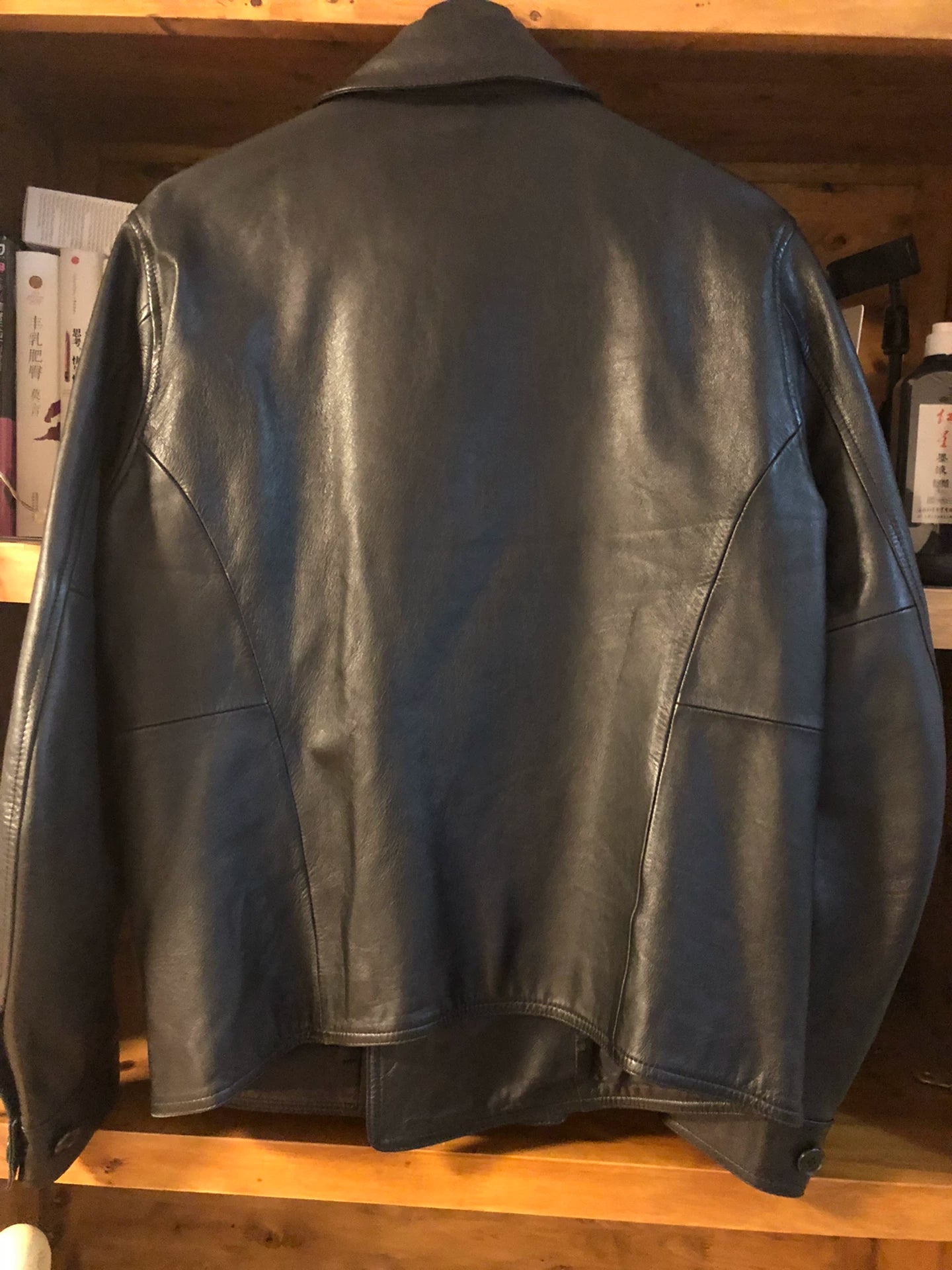 sheep leather double jacket by porter classic