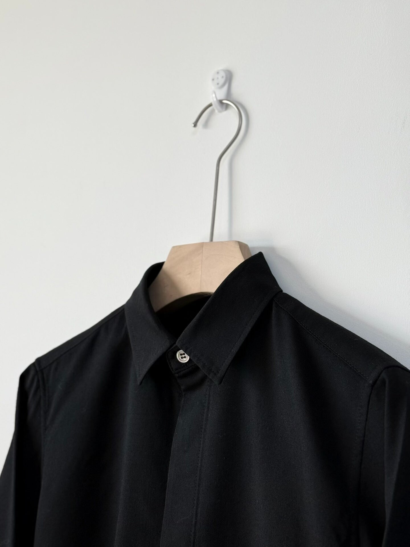 Yohji Yamamoto Double-Layer Wool Shirt Coat