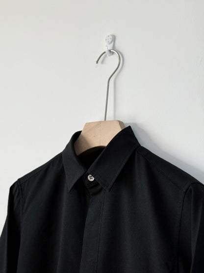 Yohji Yamamoto Double-Layer Wool Shirt Coat