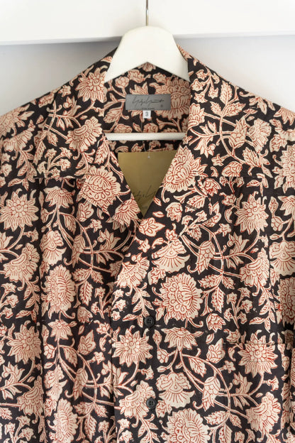 yohji yamamoto floral short sleeve shirt