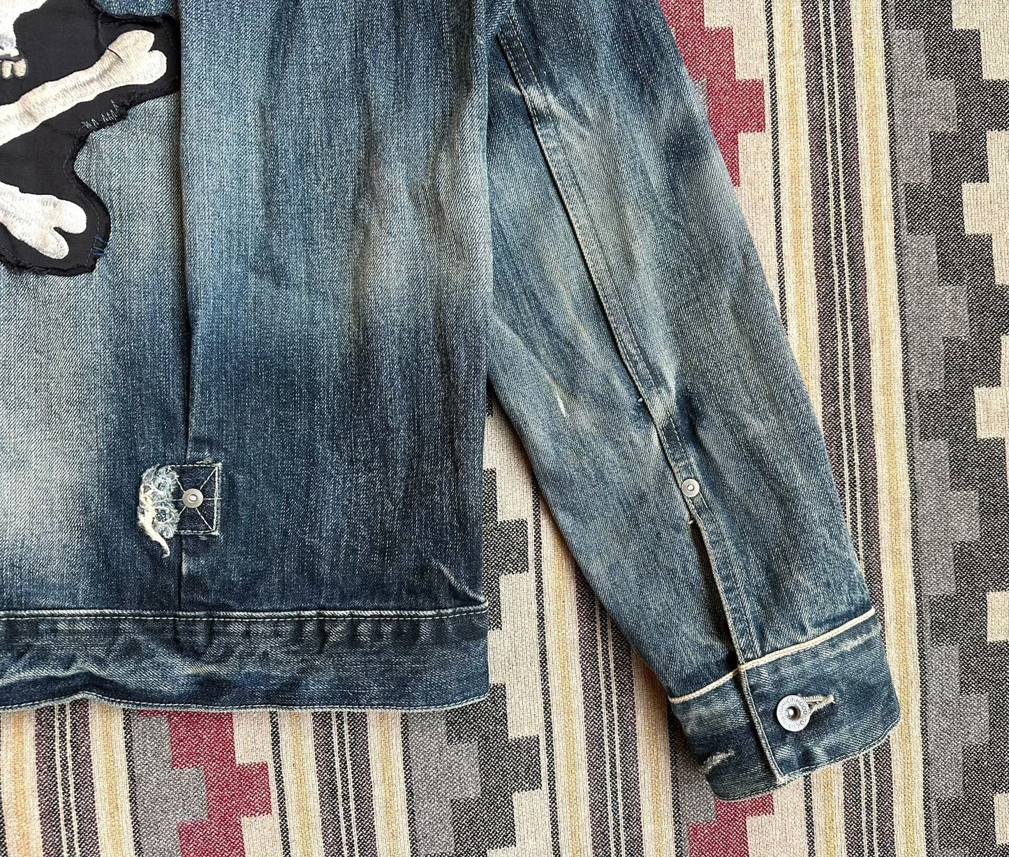 neighborhood x mr.porter savage denim jacket