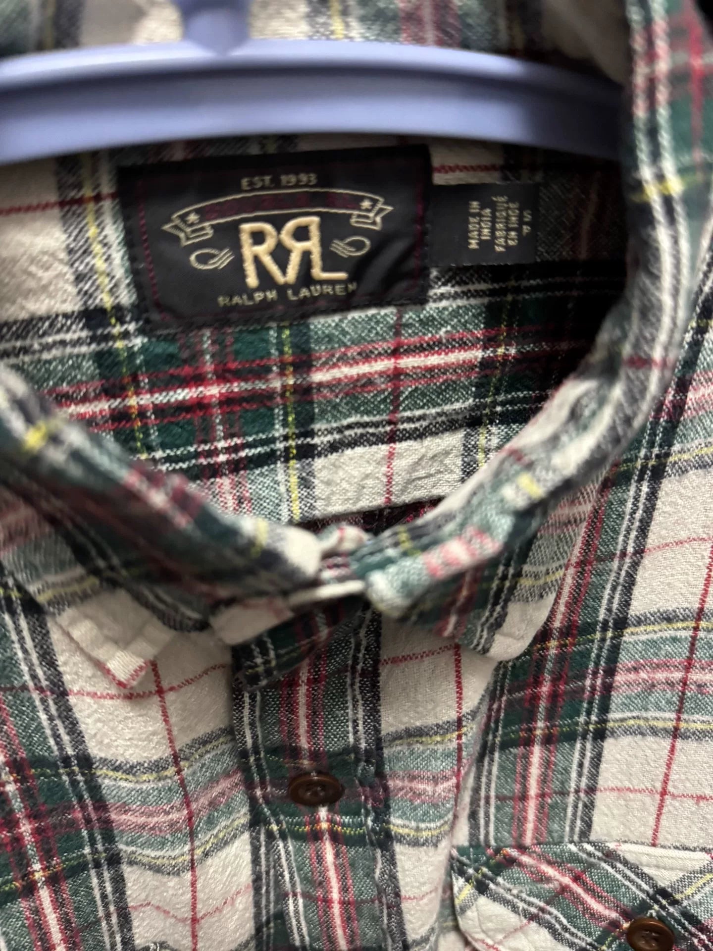 plaid long sleeve shirt for casual wear