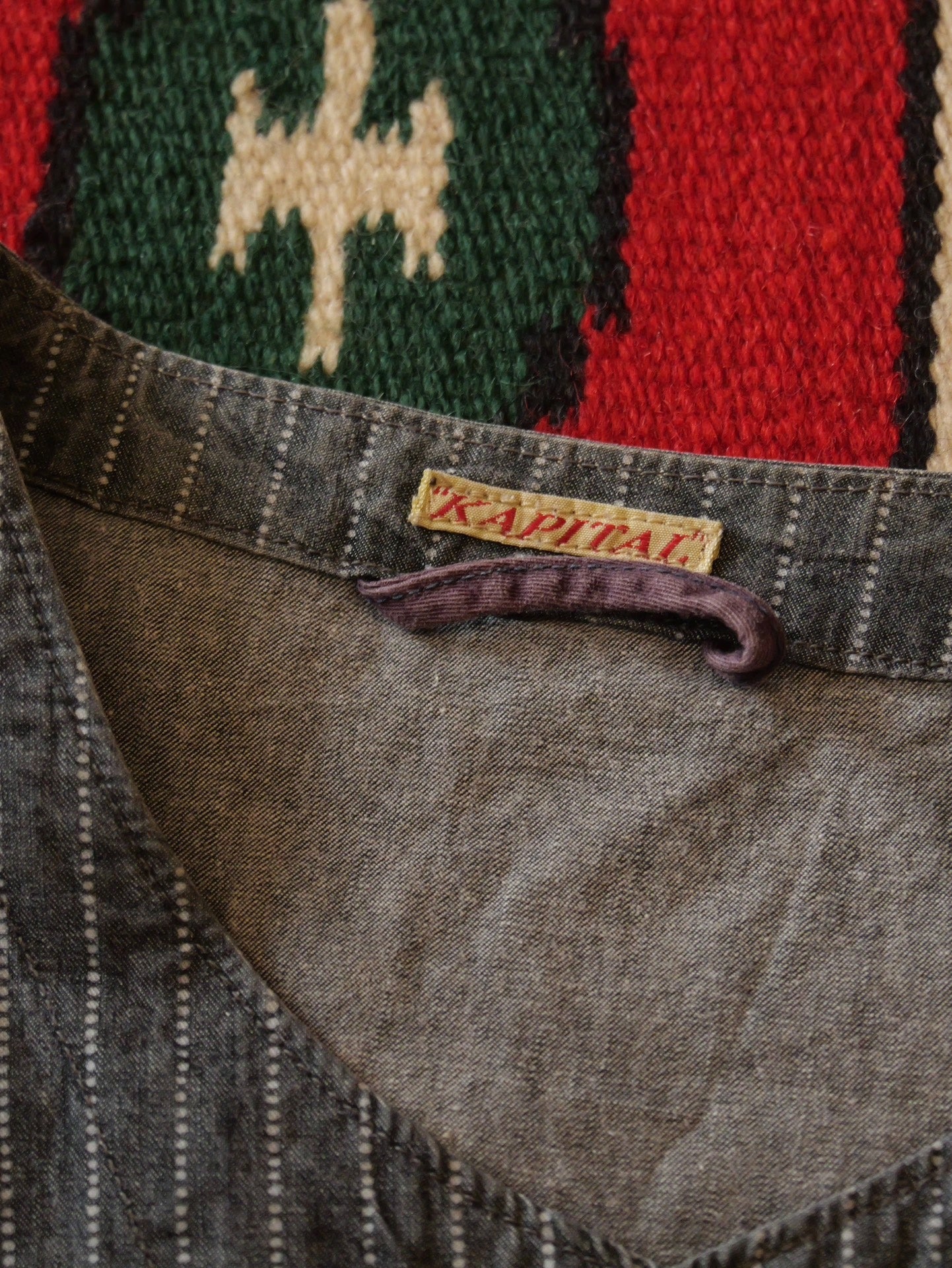 Kapital Discharge Stripe Thin Vest