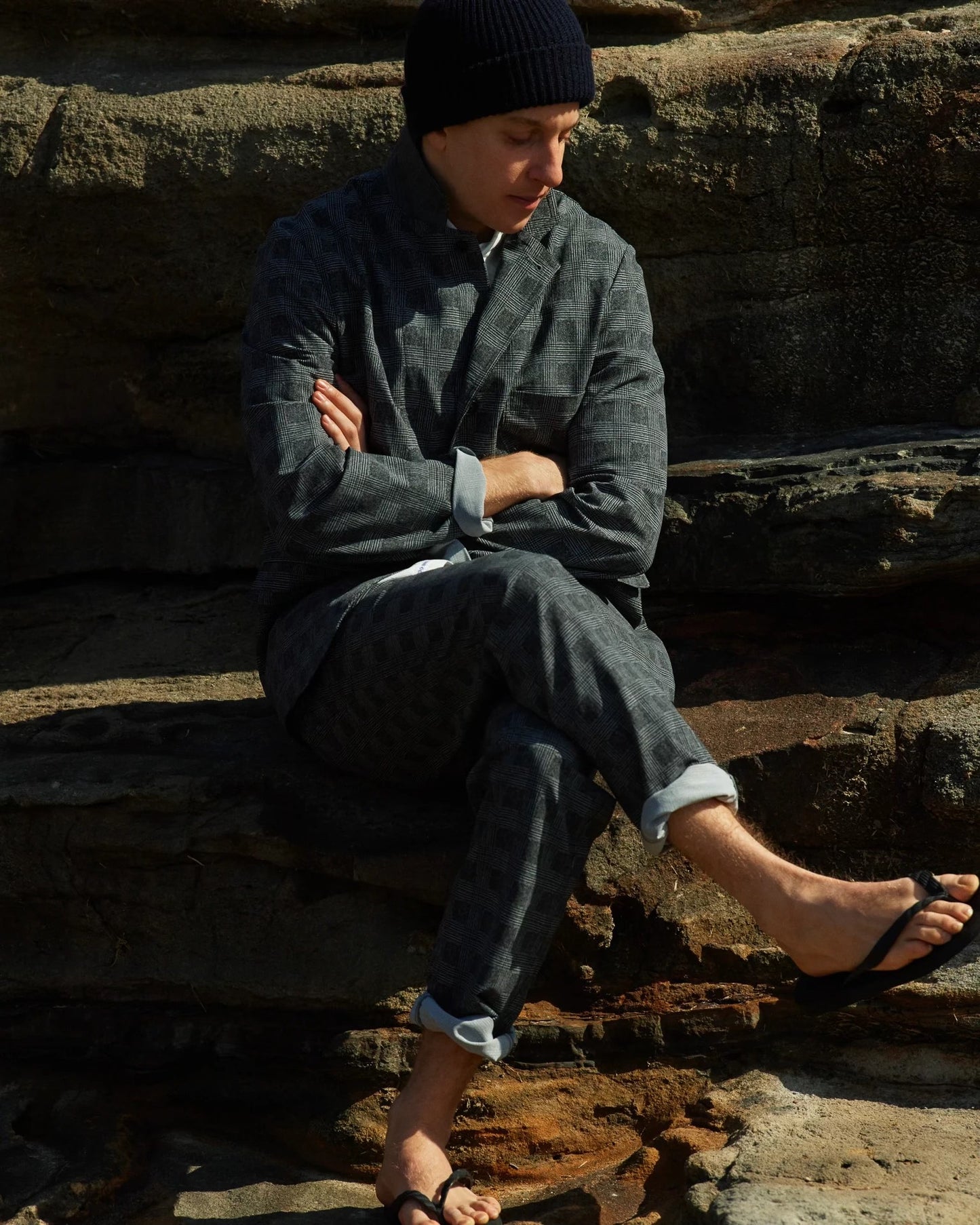 NANAMICA x SLOWEAR ALPHA DRY Check Blazer