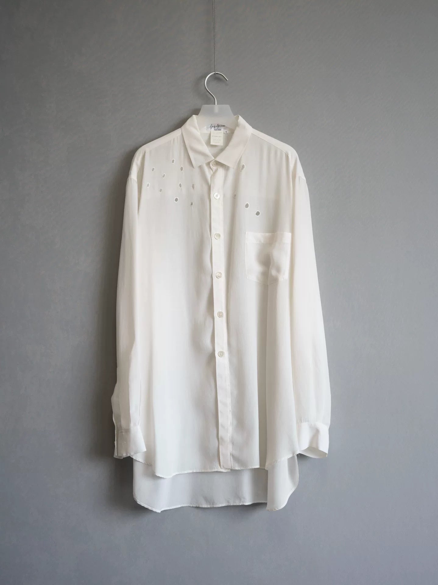 Yohji Yamamoto 92SS Bullet Hole Cutout Shirt