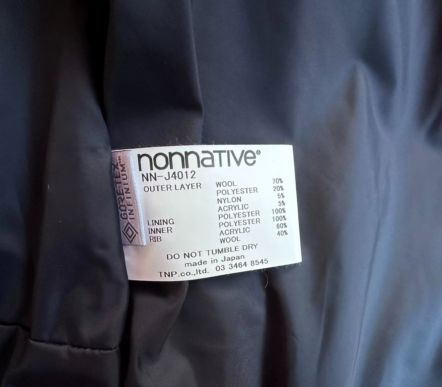 nonnative rider blouson gore-tex jacket