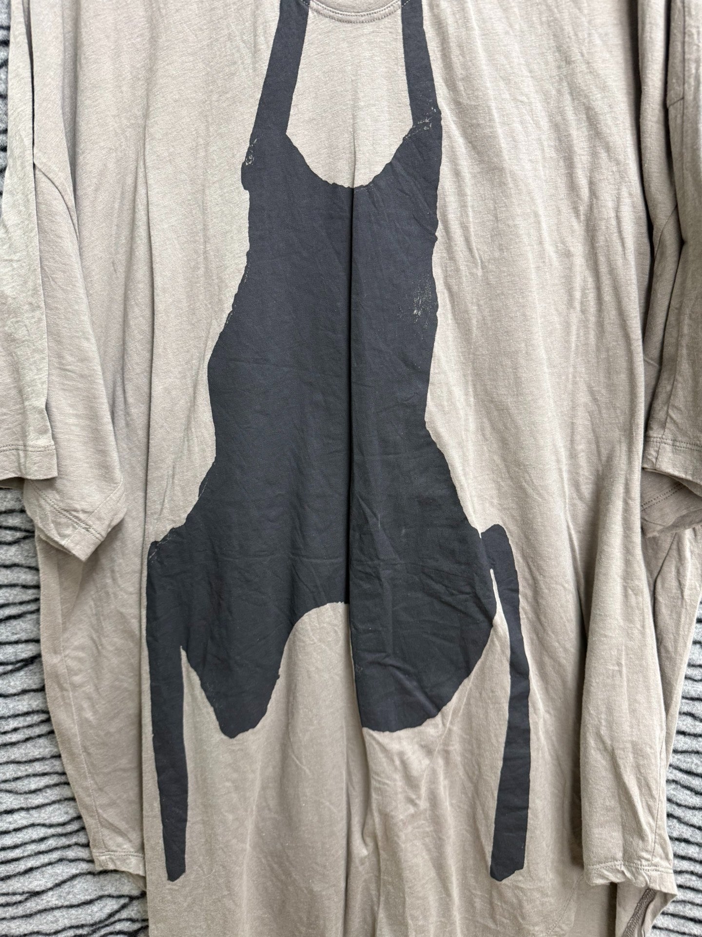 Julius Abstract Print Loose Mecha Tee