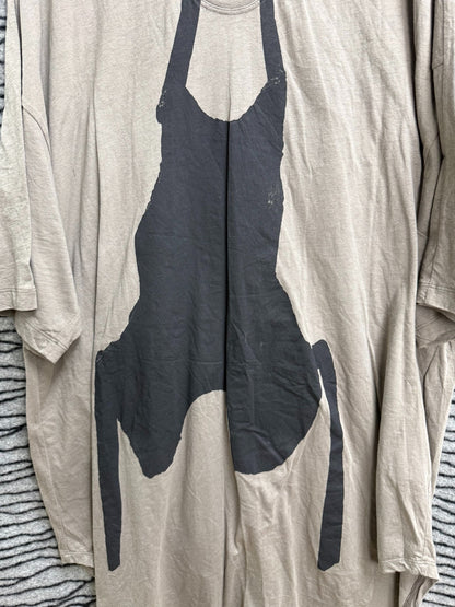 Julius Abstract Print Loose Mecha Tee