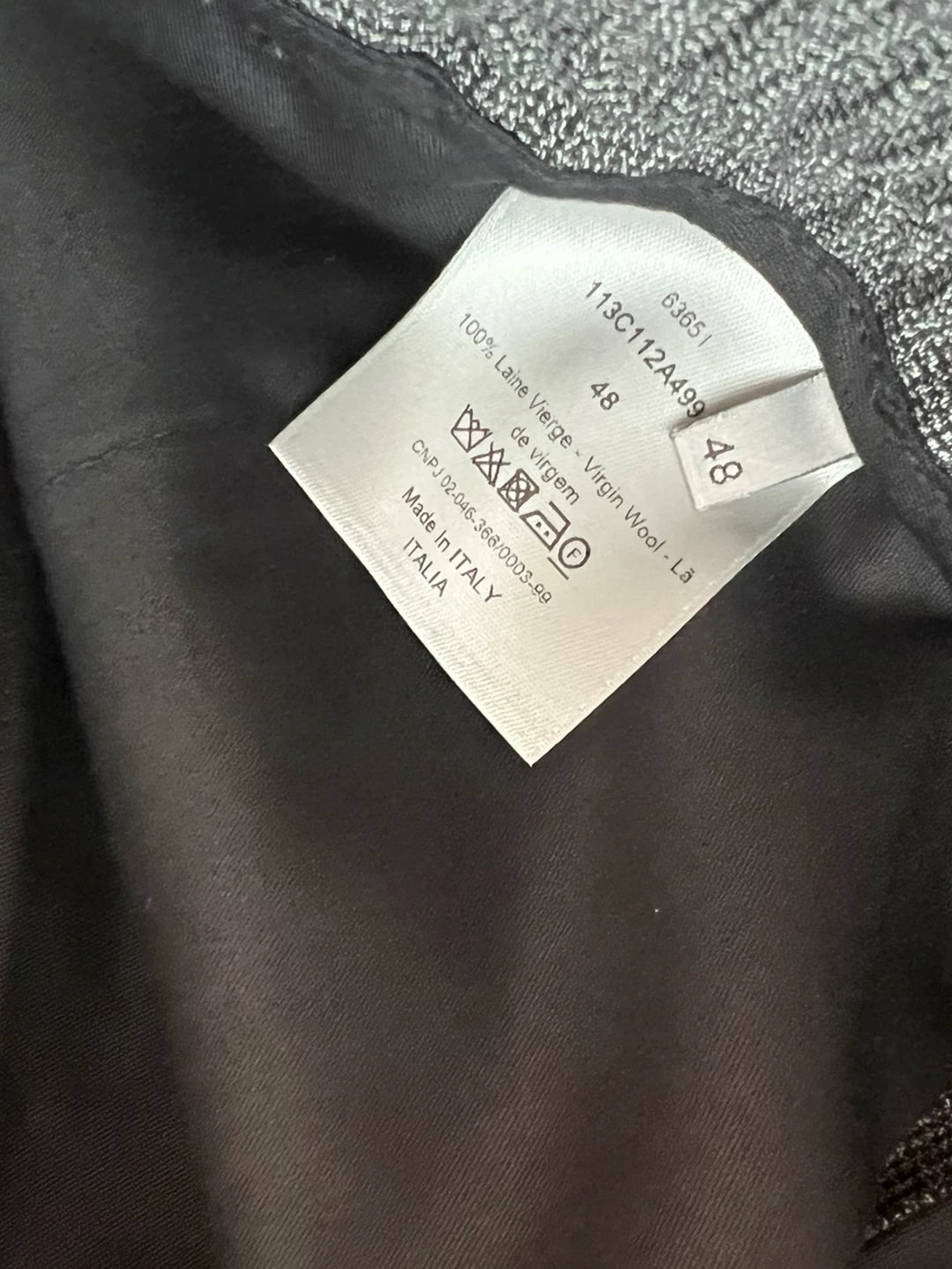 Dior 2022 Men's Gray Casual Suit Pants