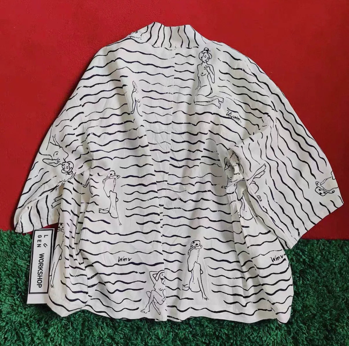 VISVIM HAPPI HAPPY Silk Haori
