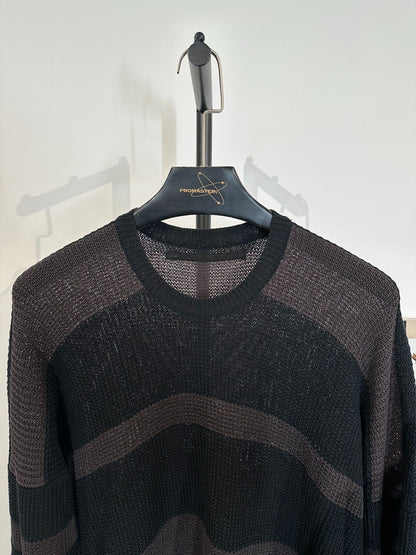 Julius_7 Knit Striped Pullover Sweater