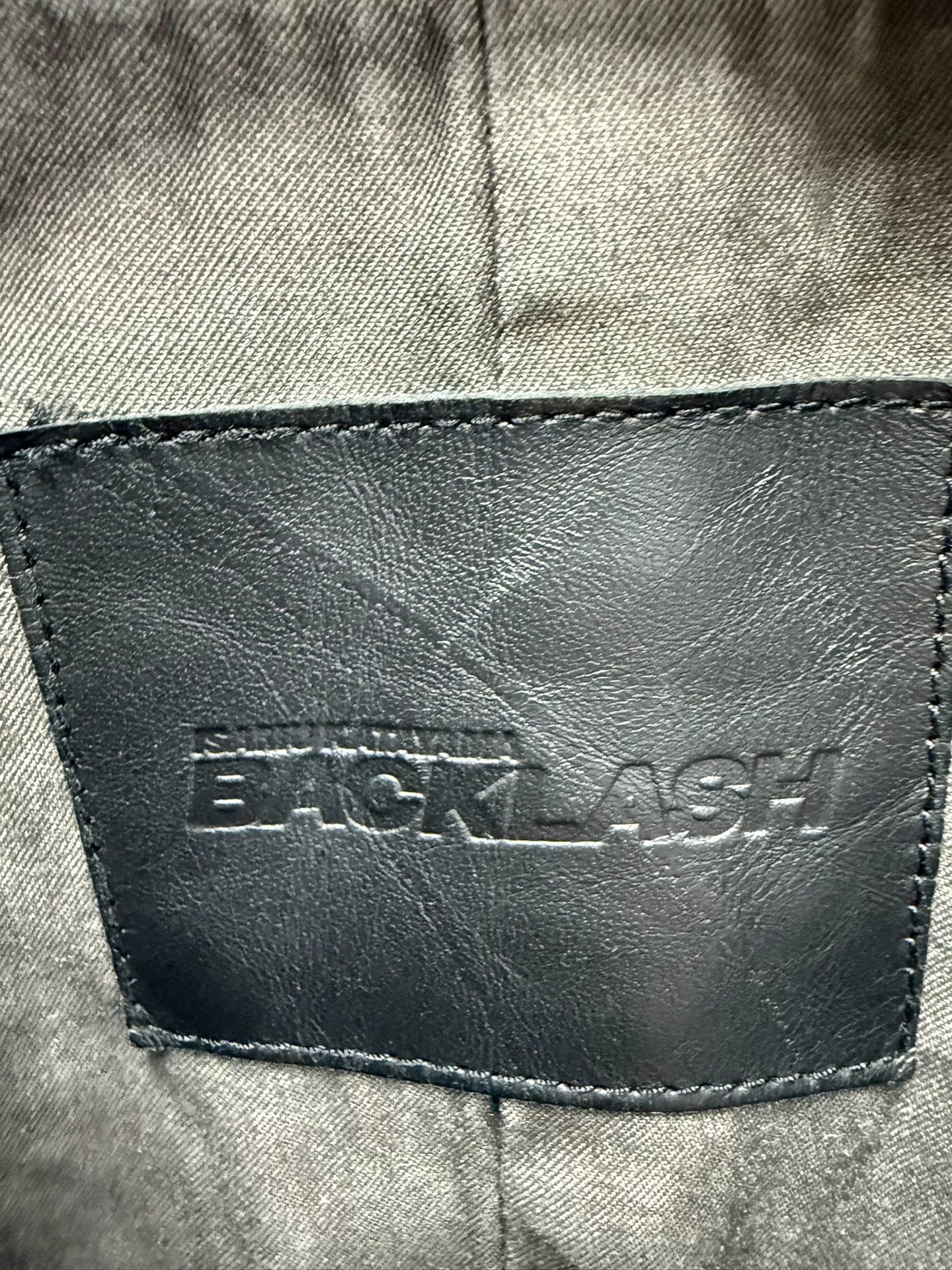 Backlash 拼皮水洗夹克 with Leather Details