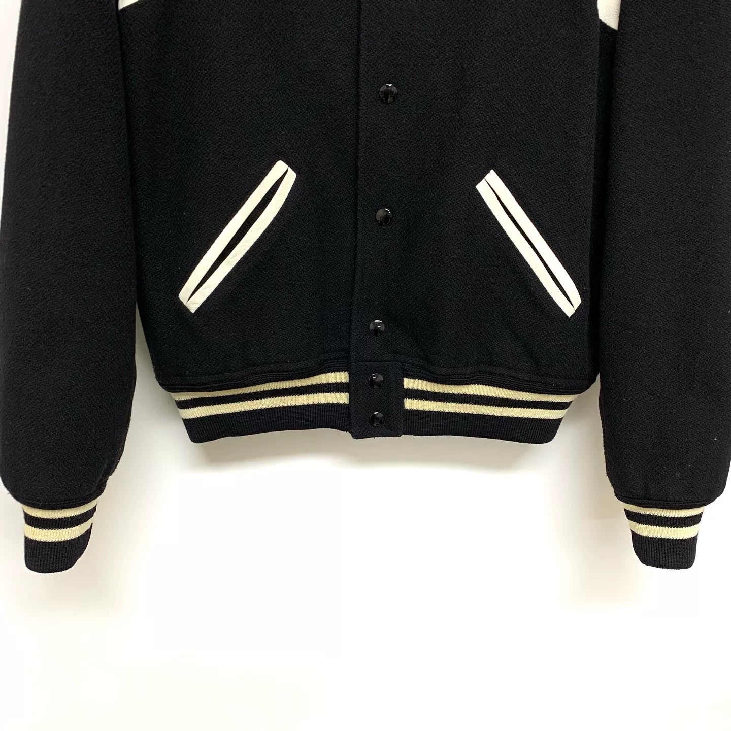 Saint Laurent Striped Varsity Jacket