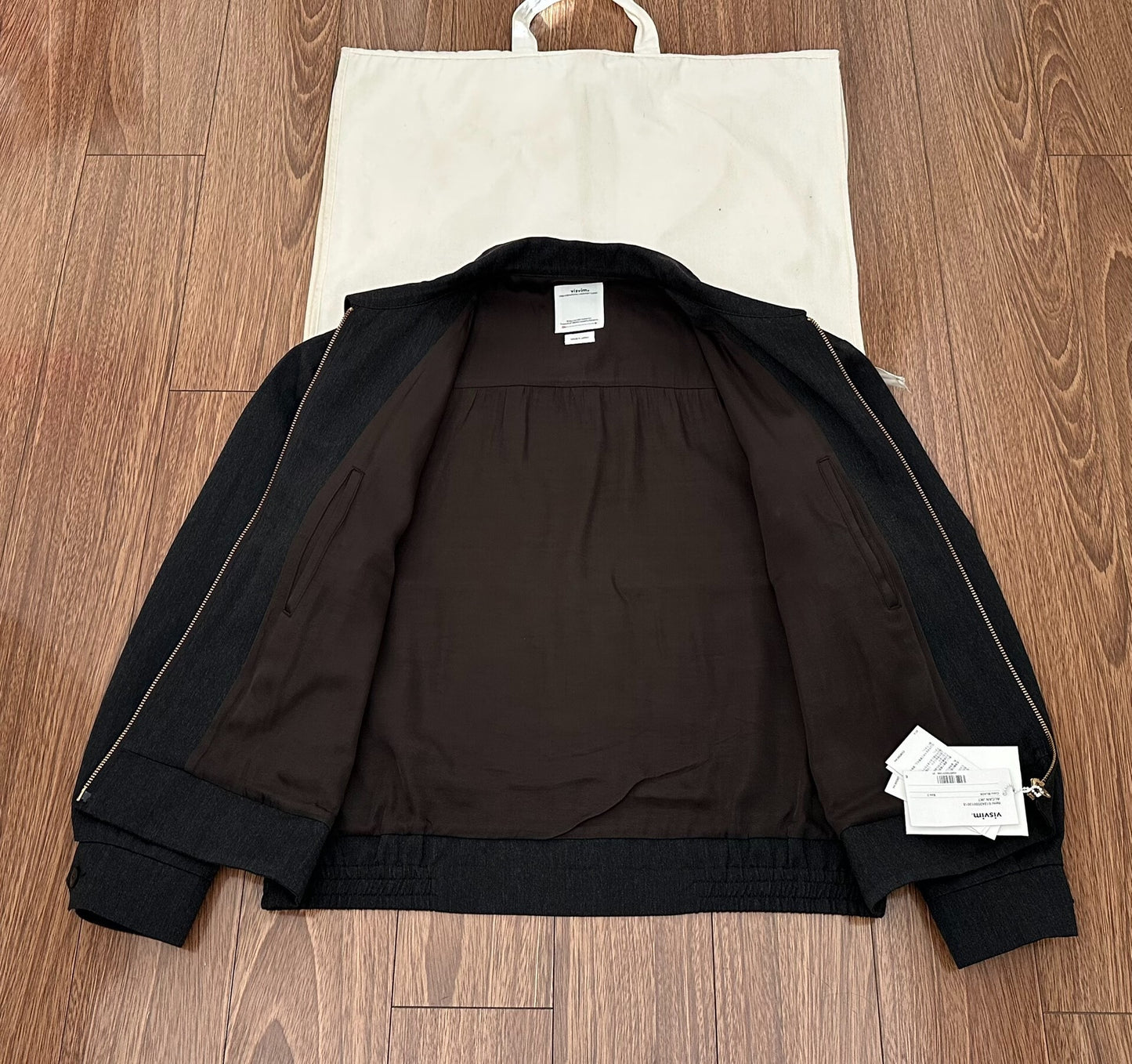 visvim alcan jkt black wool blend jacket