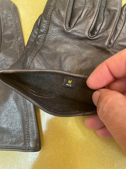 wtaps genuine leather gloves in size medium