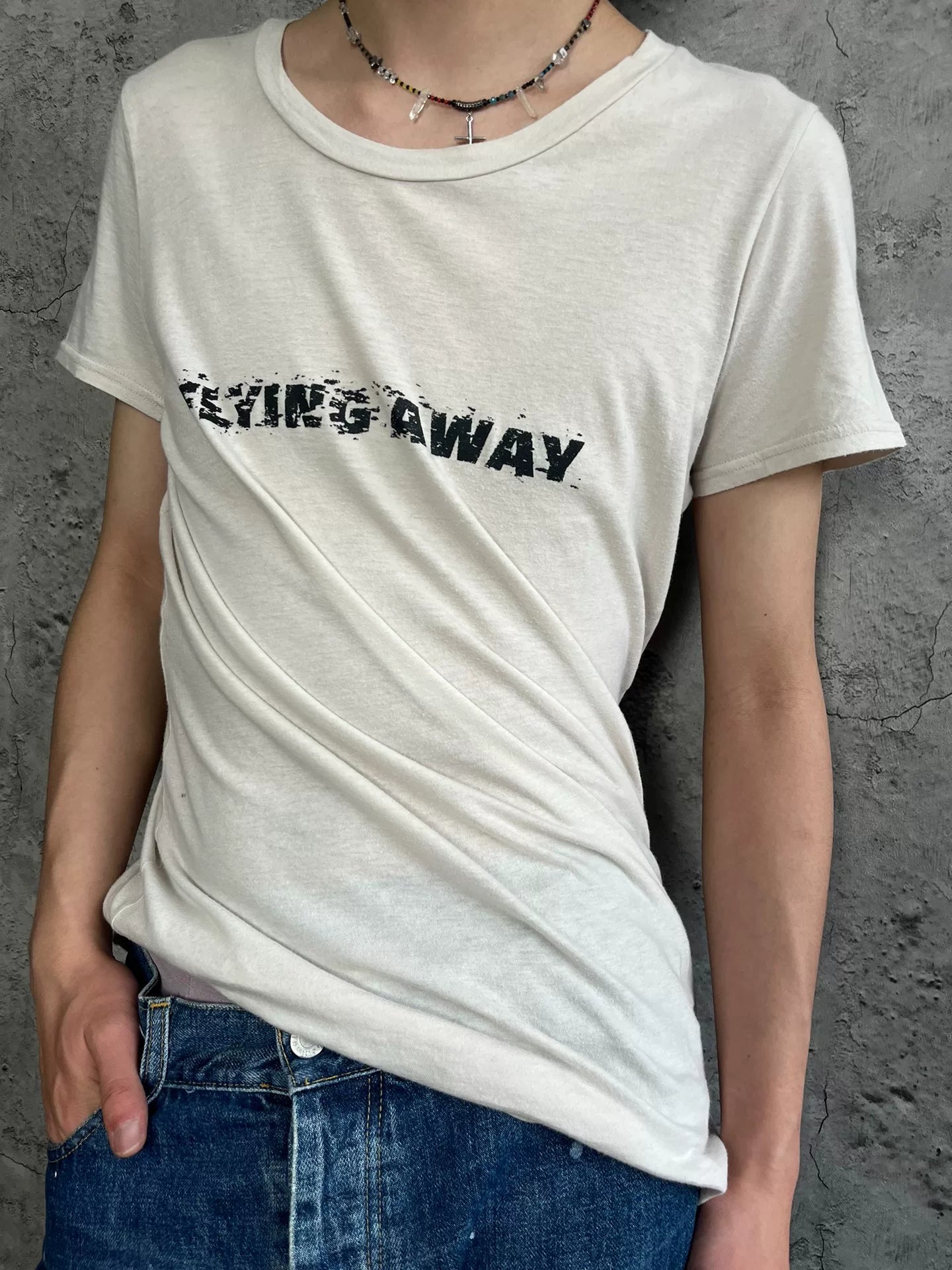 l.g.b flying away graphic tee shirt