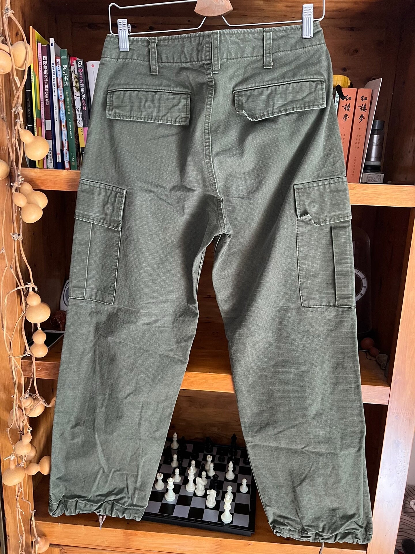 japan blue jeans military cargo pants