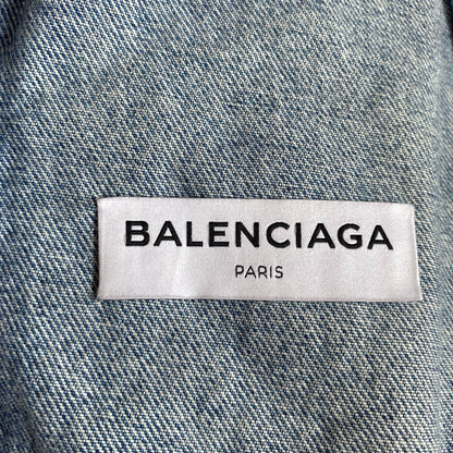 Balenciaga Distressed Denim Jacket for Unisex