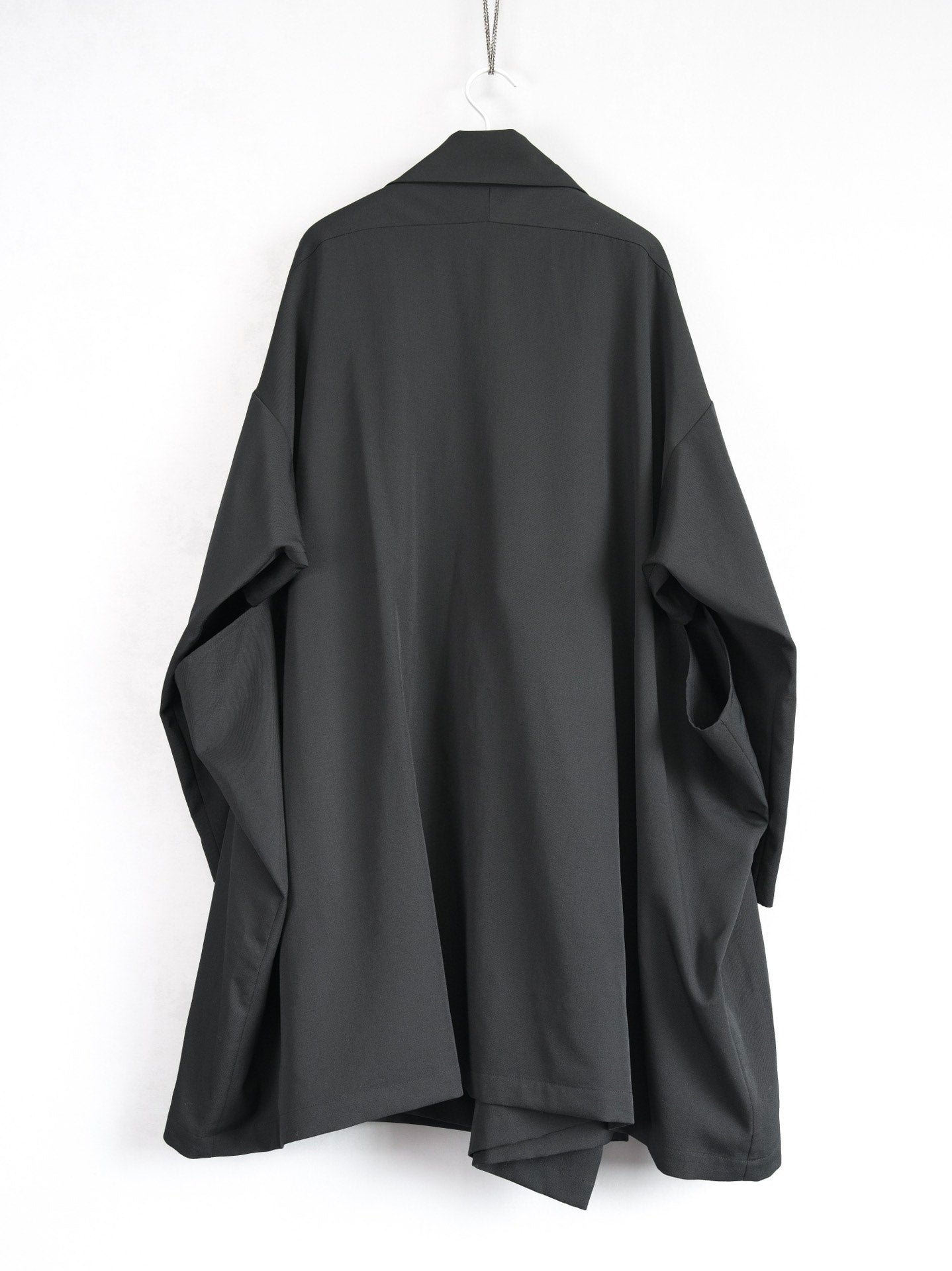 Yohji Yamamoto 21AW Pleated Wool Coat