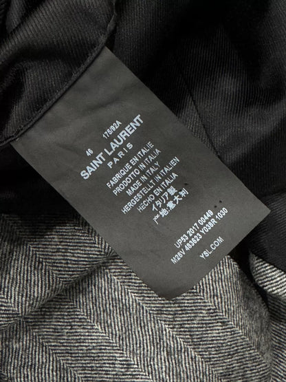 Saint Laurent Wool Blazer Size 46 Second Hand