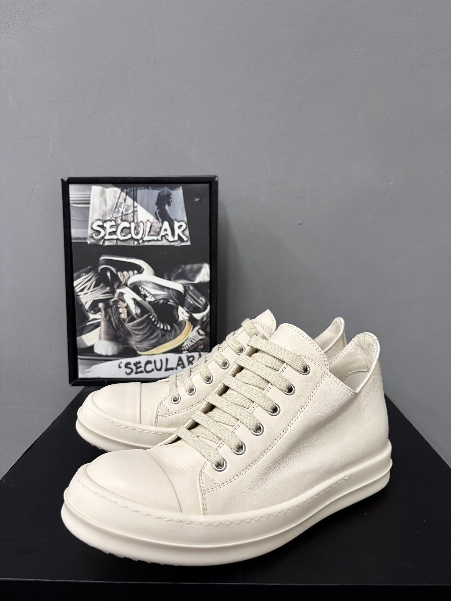 Rick Owens 25SS Low-Top Milk White
