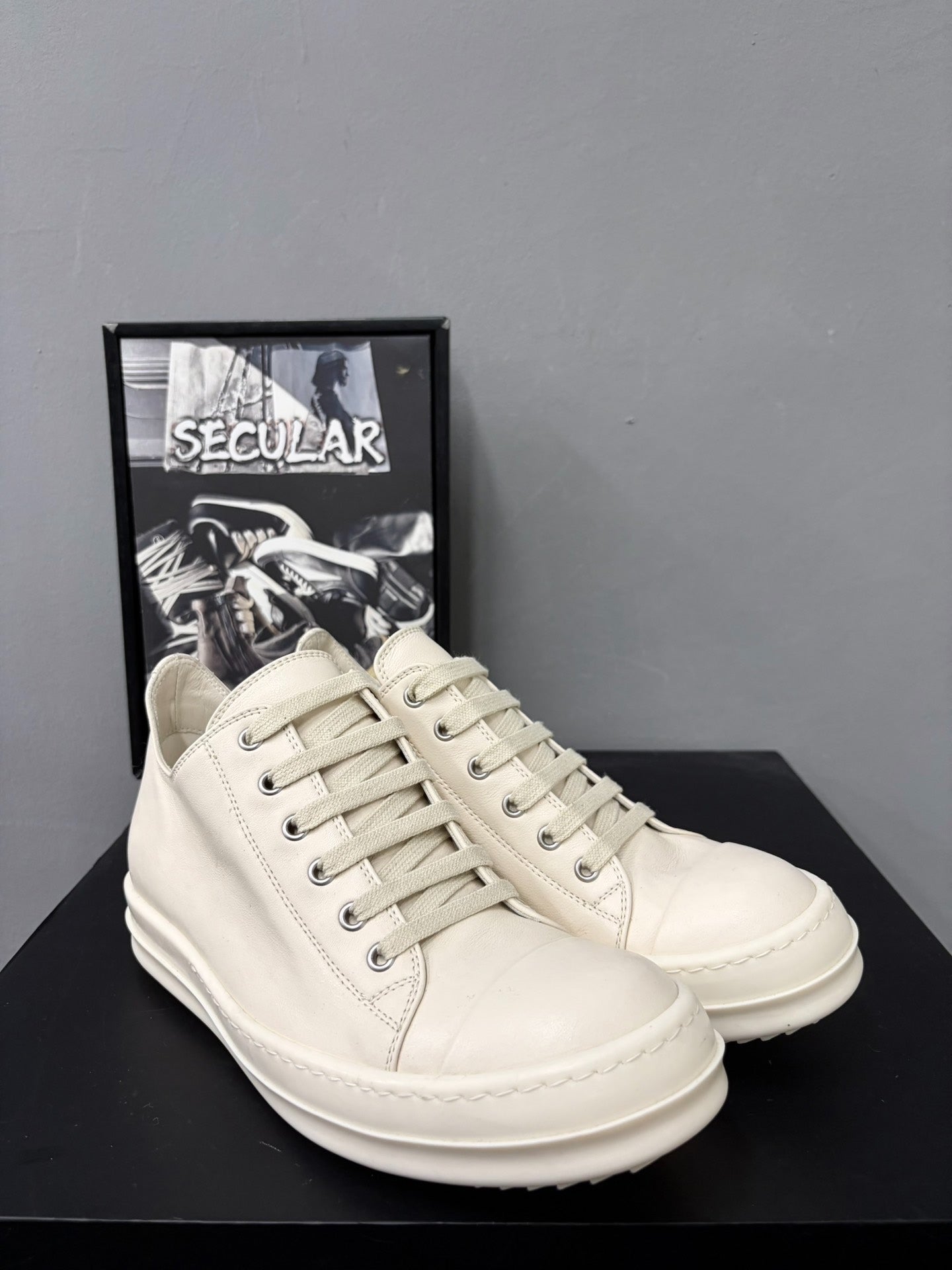 Rick Owens 25SS Low-Top Milk White